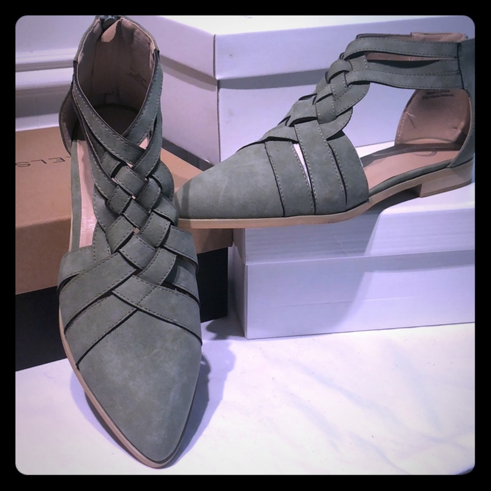 Suede flats